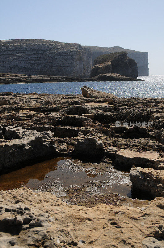 Dwejra Gozo,马耳他群岛。